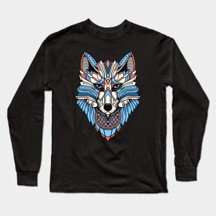 Blue Wolf Long Sleeve T-Shirt